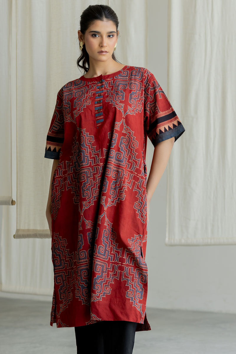 Omi Kurta - Kshiti Red