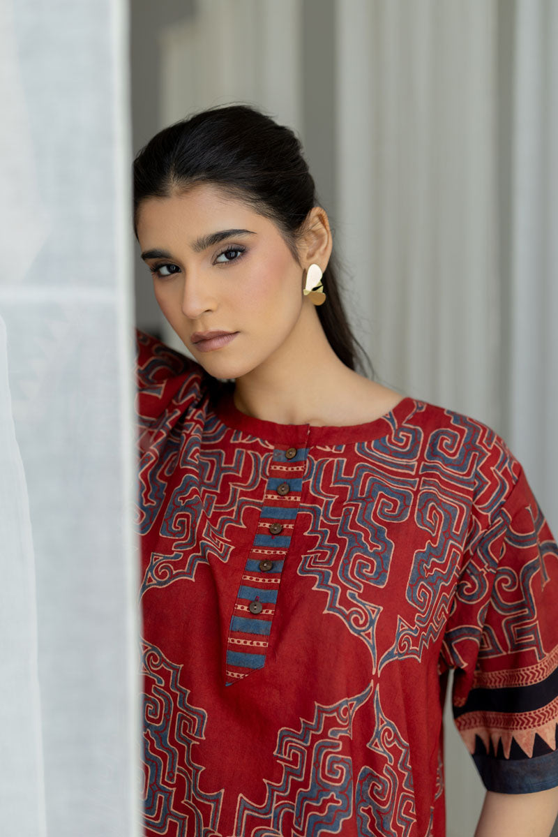 Omi Kurta - Kshiti Red