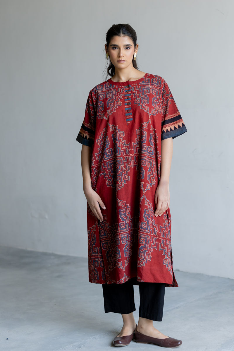 Omi Kurta - Kshiti Red