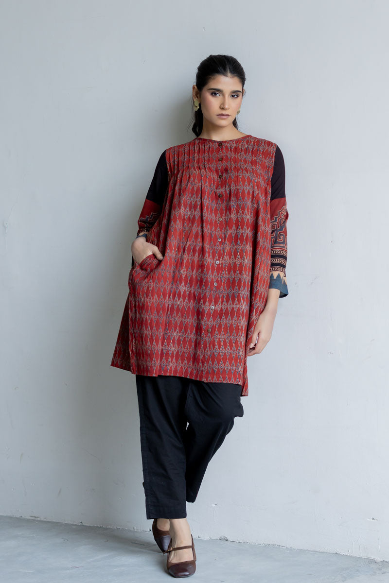 Short Pintuck Kurta - Ela