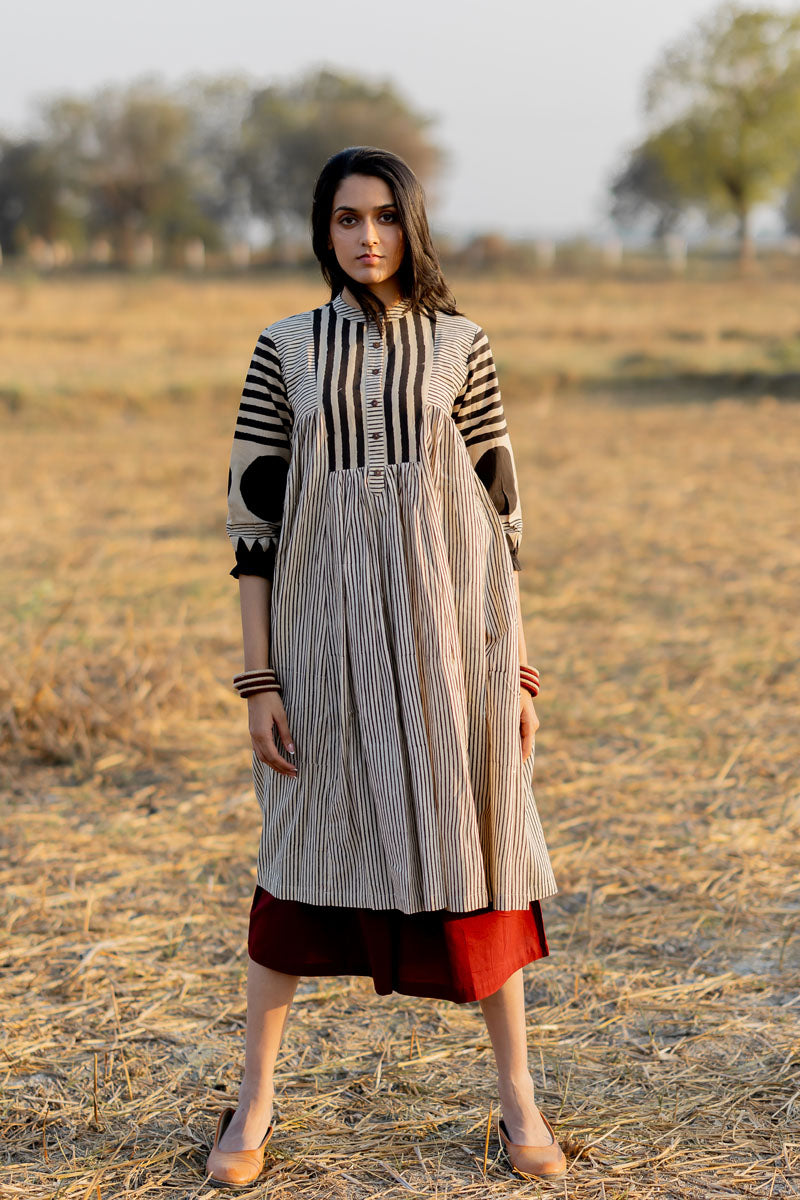 Side Pleat Kurta