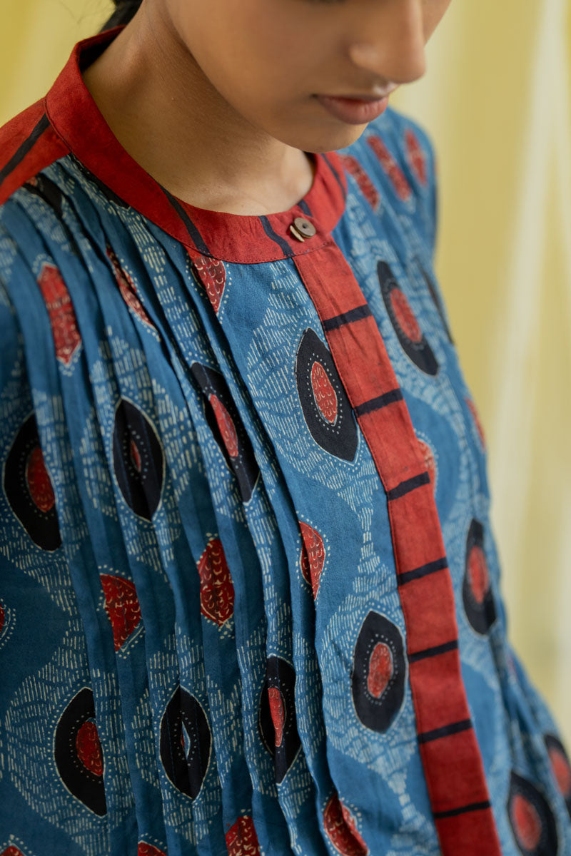 Pintuck Kurta - Indigo Nirmal