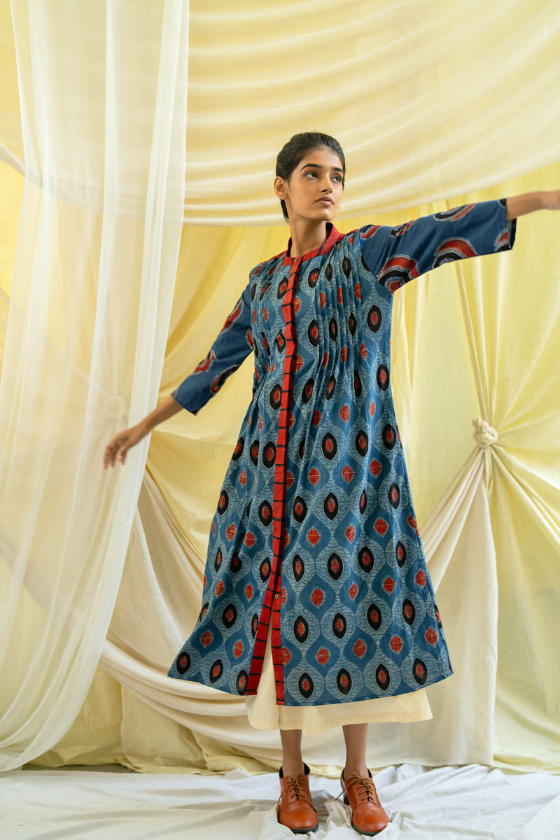 Pintuck Kurta - Indigo Nirmal