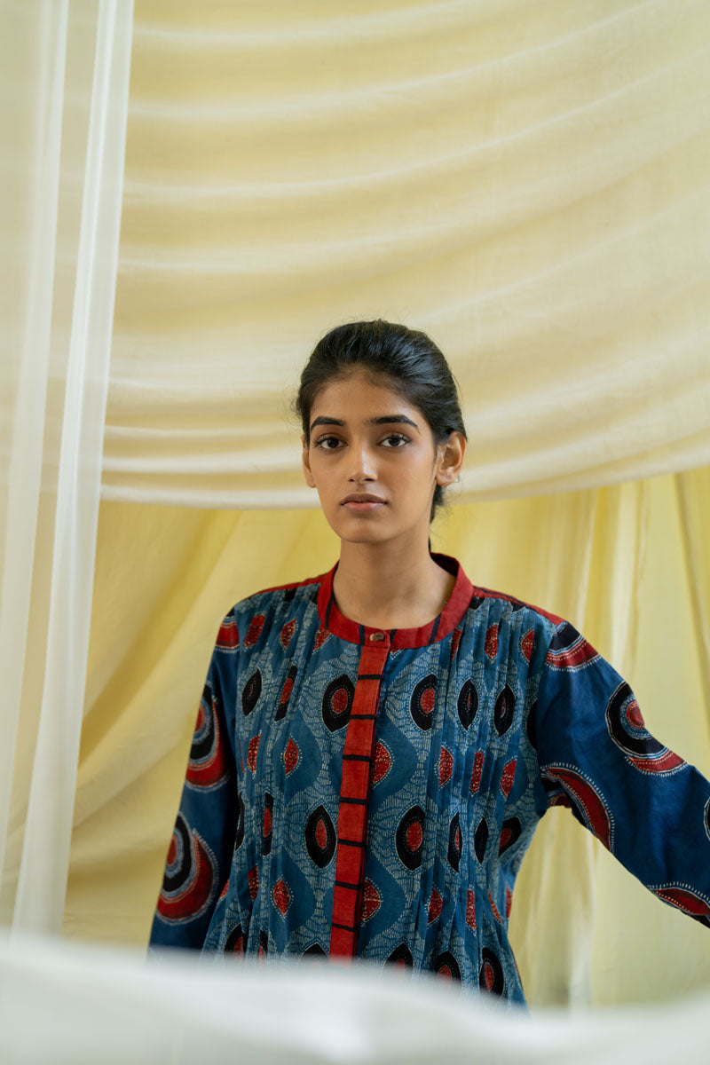 Pintuck Kurta - Indigo Nirmal
