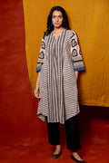 V Neck Panelled Kurta - Nami