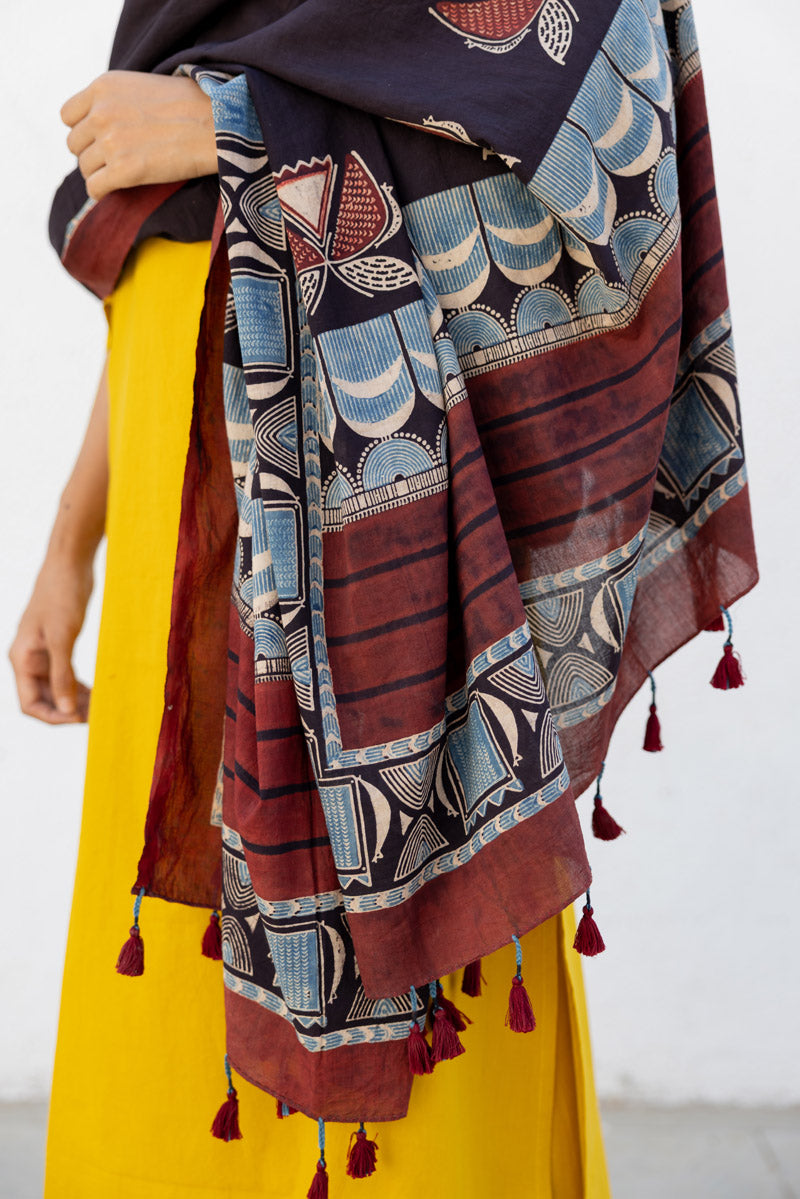 Set of 3 - Kurta, Dupatta & Culotte - Adira 04