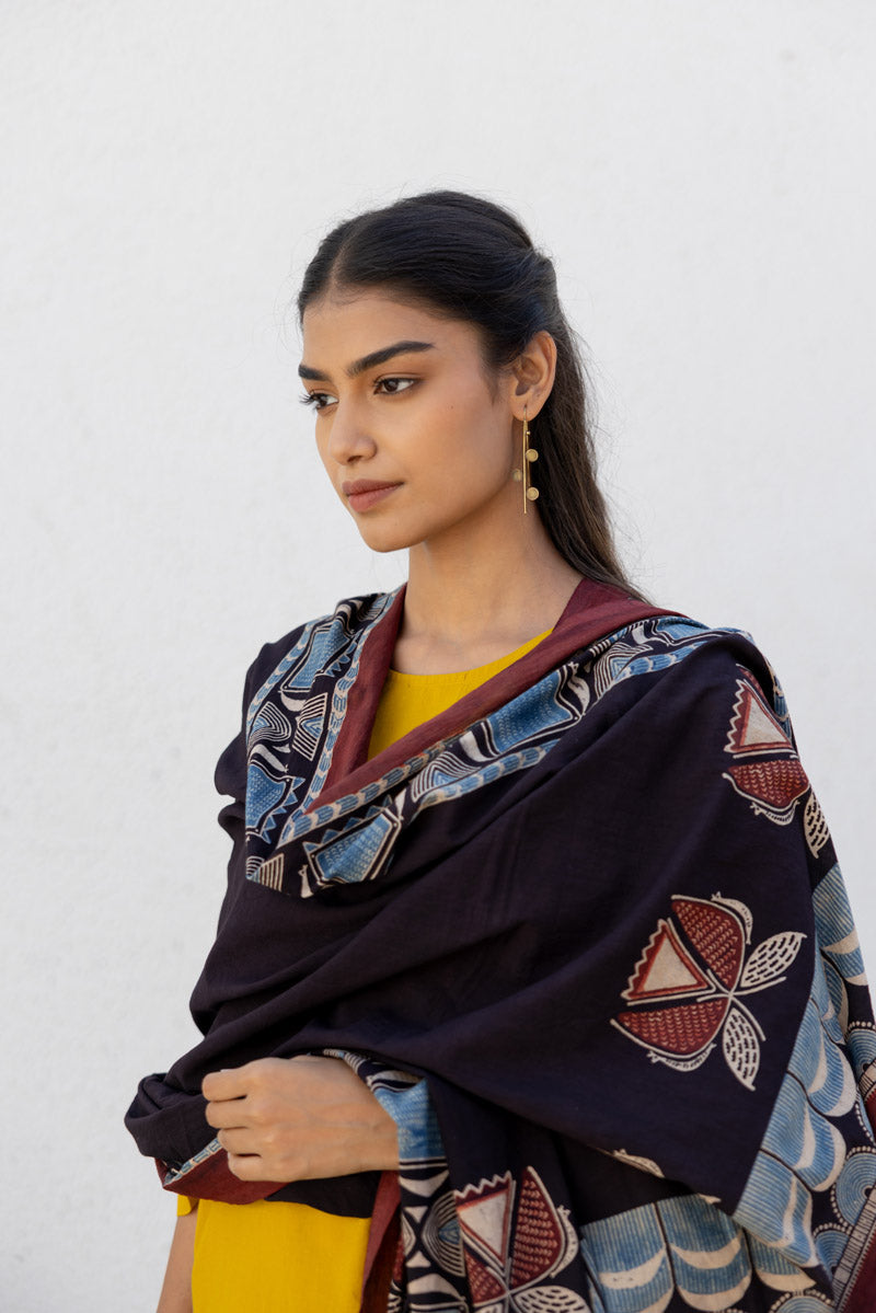 Set of 3 - Kurta, Dupatta & Culotte - Adira 04