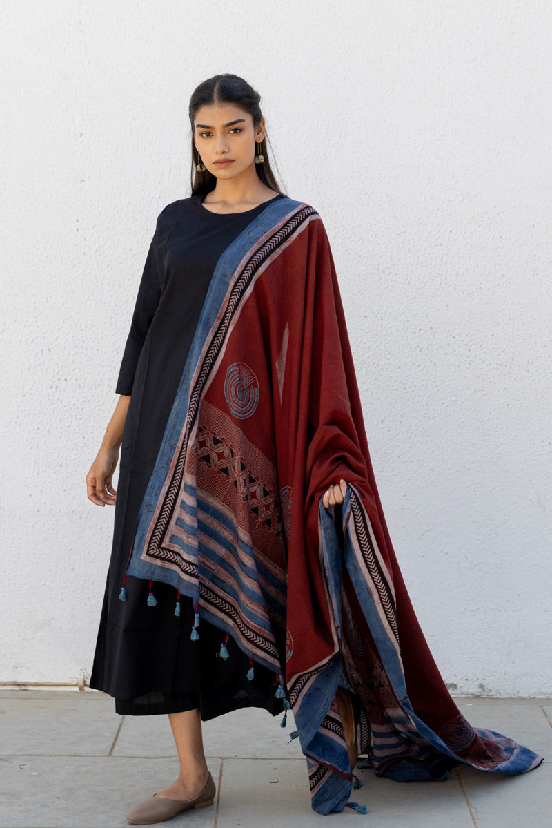 Set of 3 - Kurta, Dupatta & Culotte - Adira 06