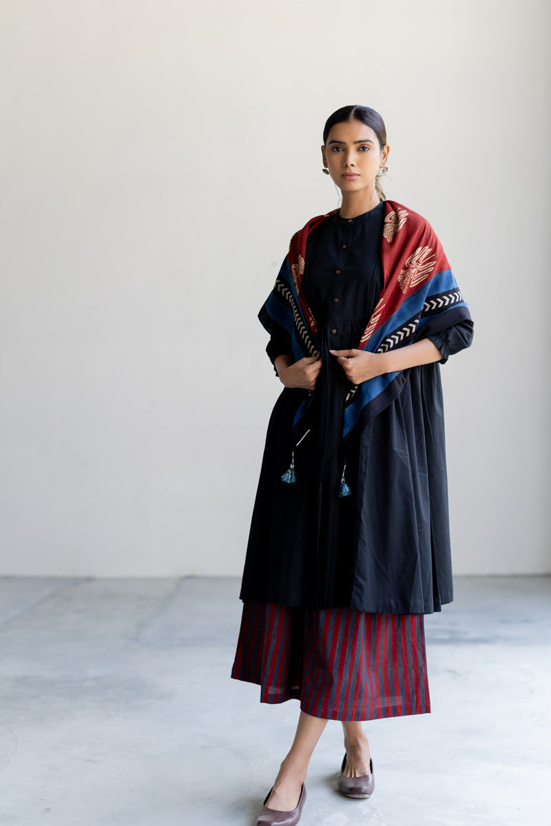 Set of 3 - Kurta, Culotte & Scarf - Nira 09