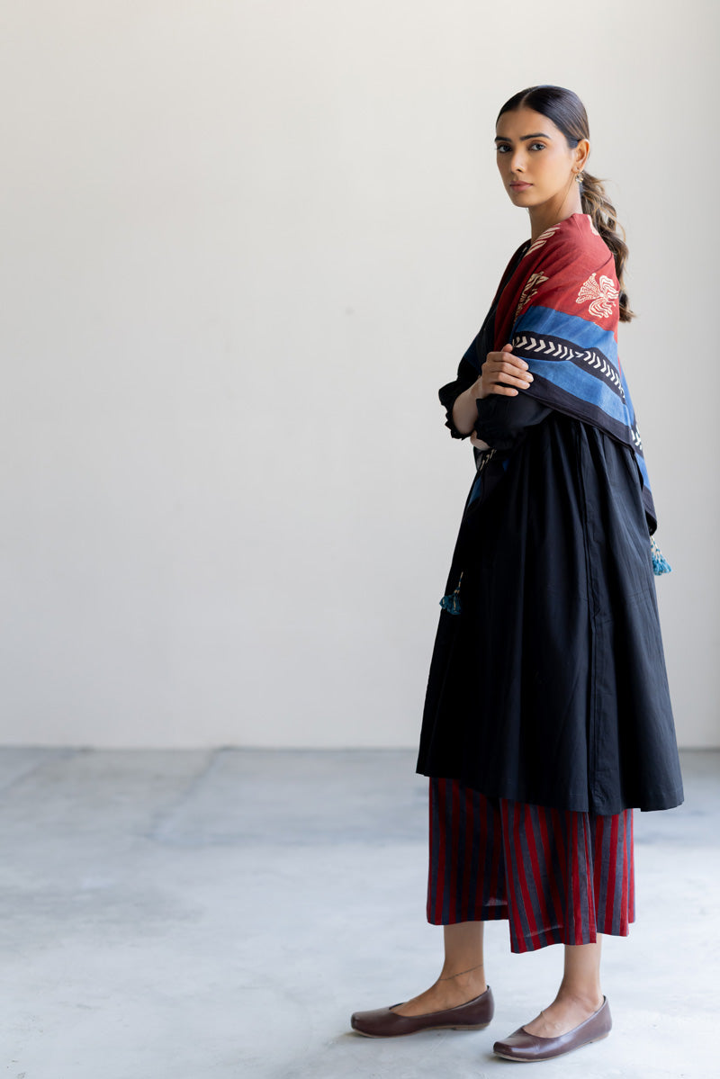 Set of 3 - Kurta, Culotte & Scarf - Nira 09