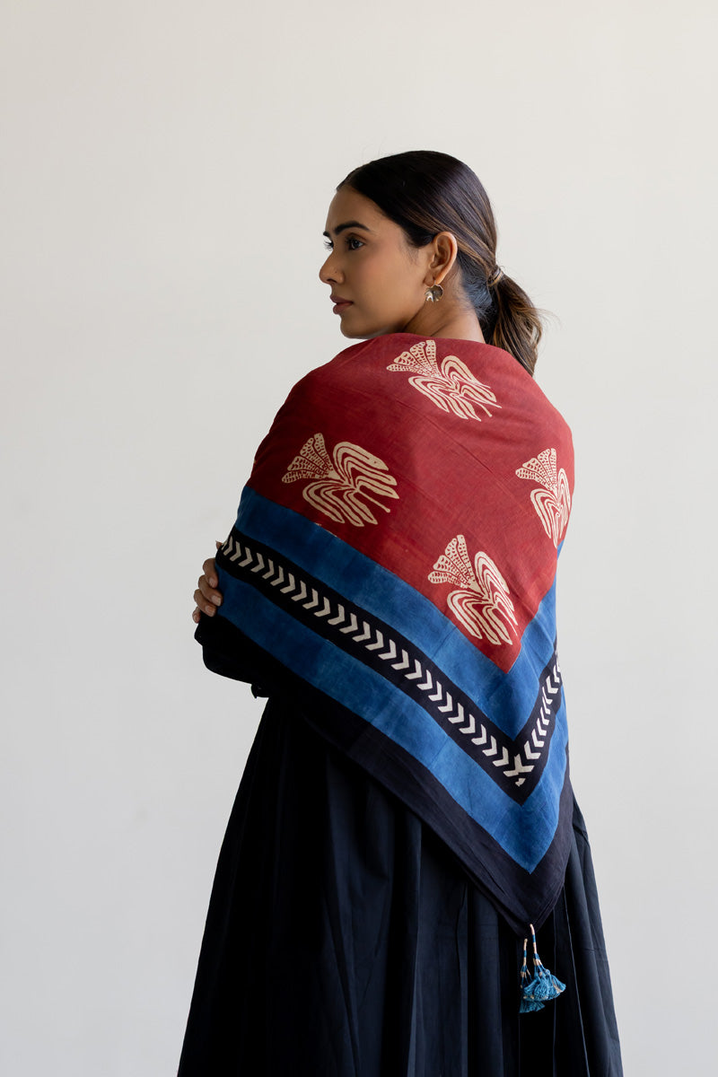 Set of 3 - Kurta, Culotte & Scarf - Nira 09