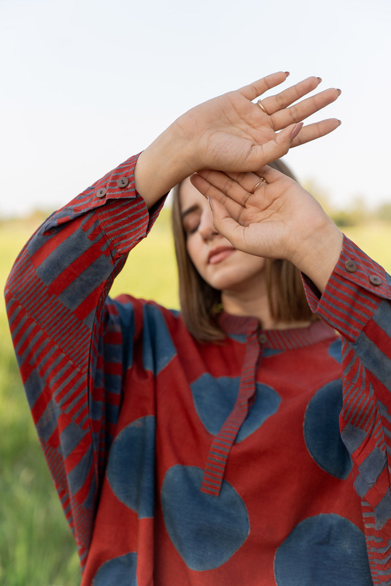 Freesize Anti-fit Top - Red Polka