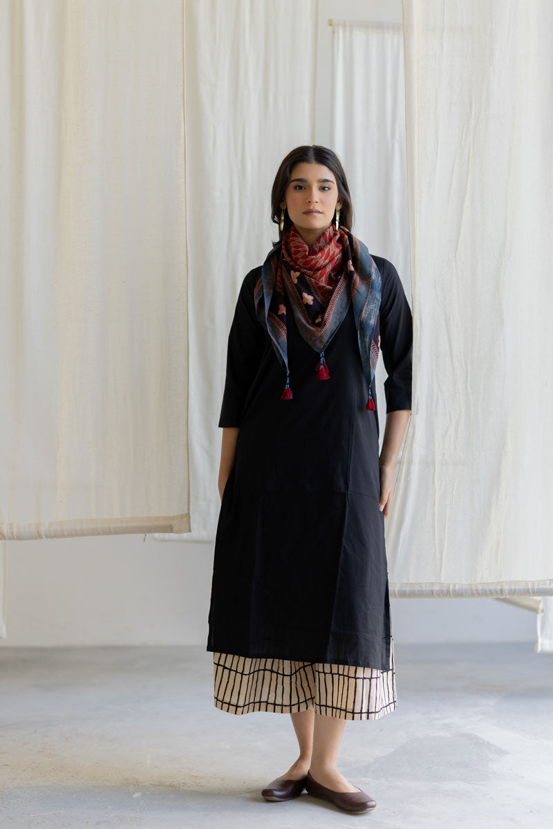 Set of 3 - Kurta, Culottes & Scarf