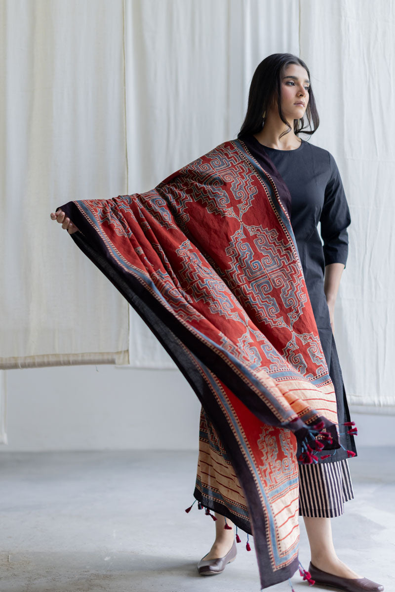 Set of 3 - Kurta, Culottes & Dupatta - Mrida 18