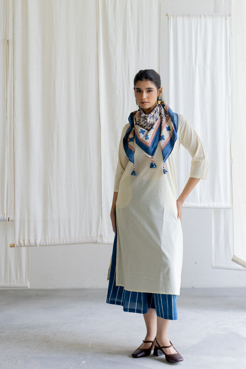 Set of 3 - Kurta, Culottes & Scarf