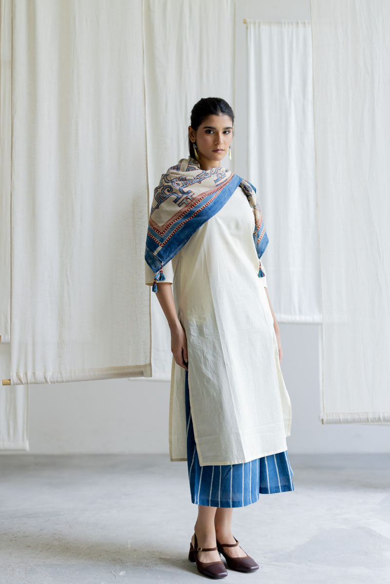 Set of 3 - Kurta, Culottes & Scarf