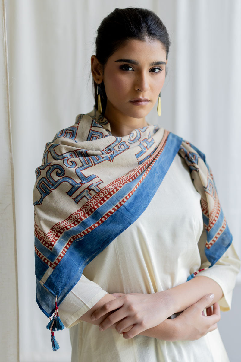 Set of 3 - Kurta, Culottes & Scarf