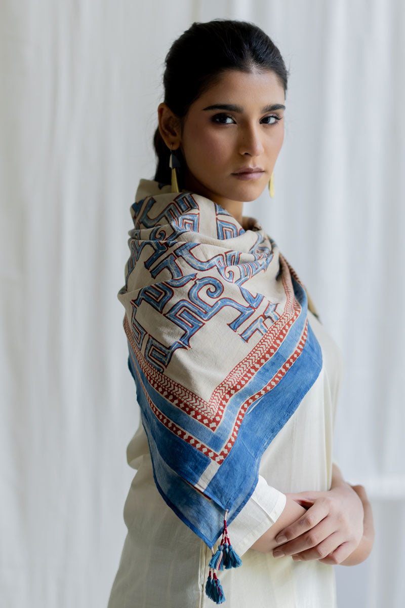 Set of 3 - Kurta, Culottes & Scarf