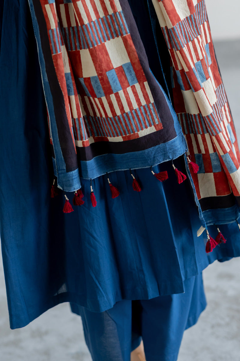 Set of 3 - Kurta, Stole & Culotte - Ona 14