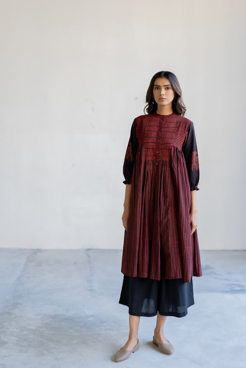 Amra Side Pleat Kurta - Yana