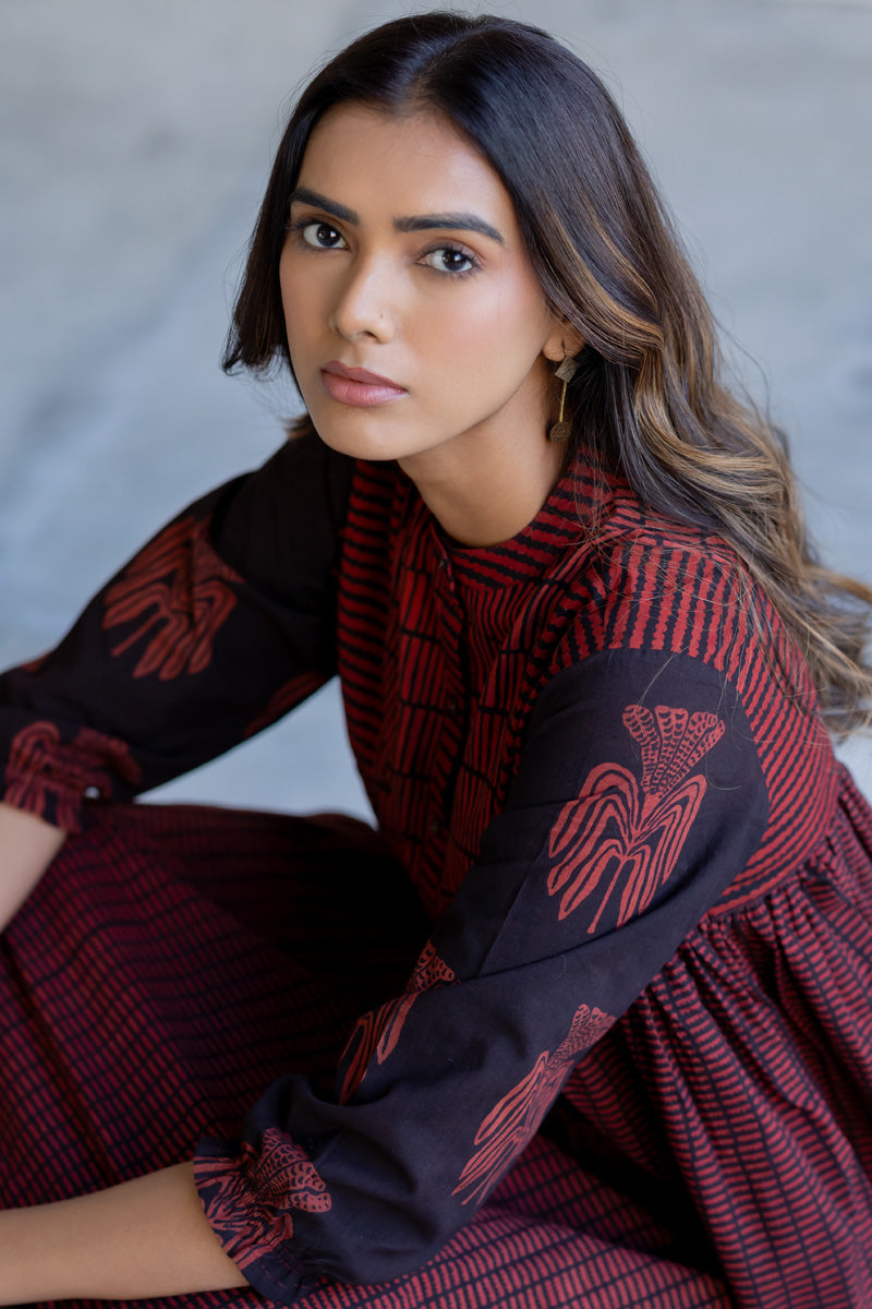 Amra Side Pleat Kurta - Yana