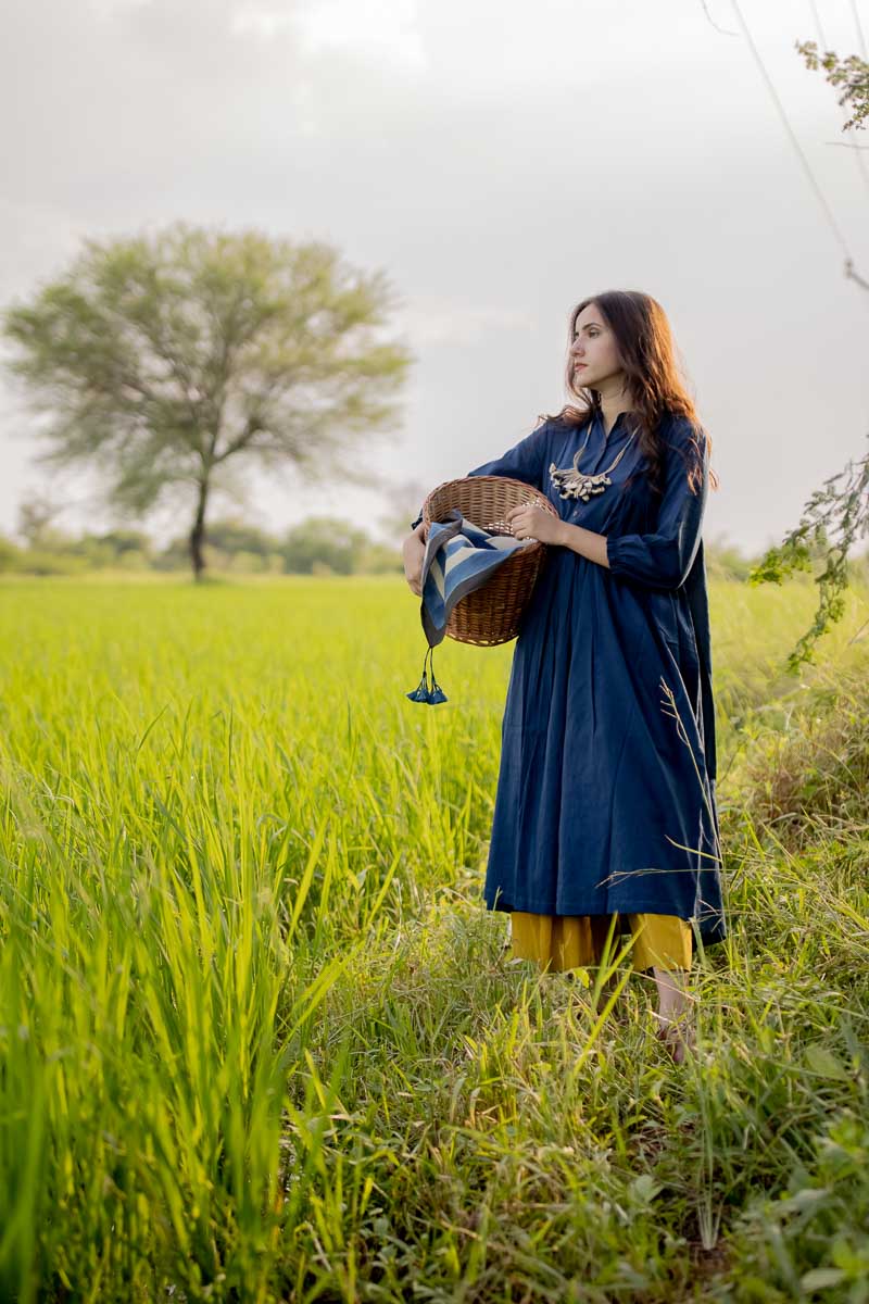 Side Pleat Kurta