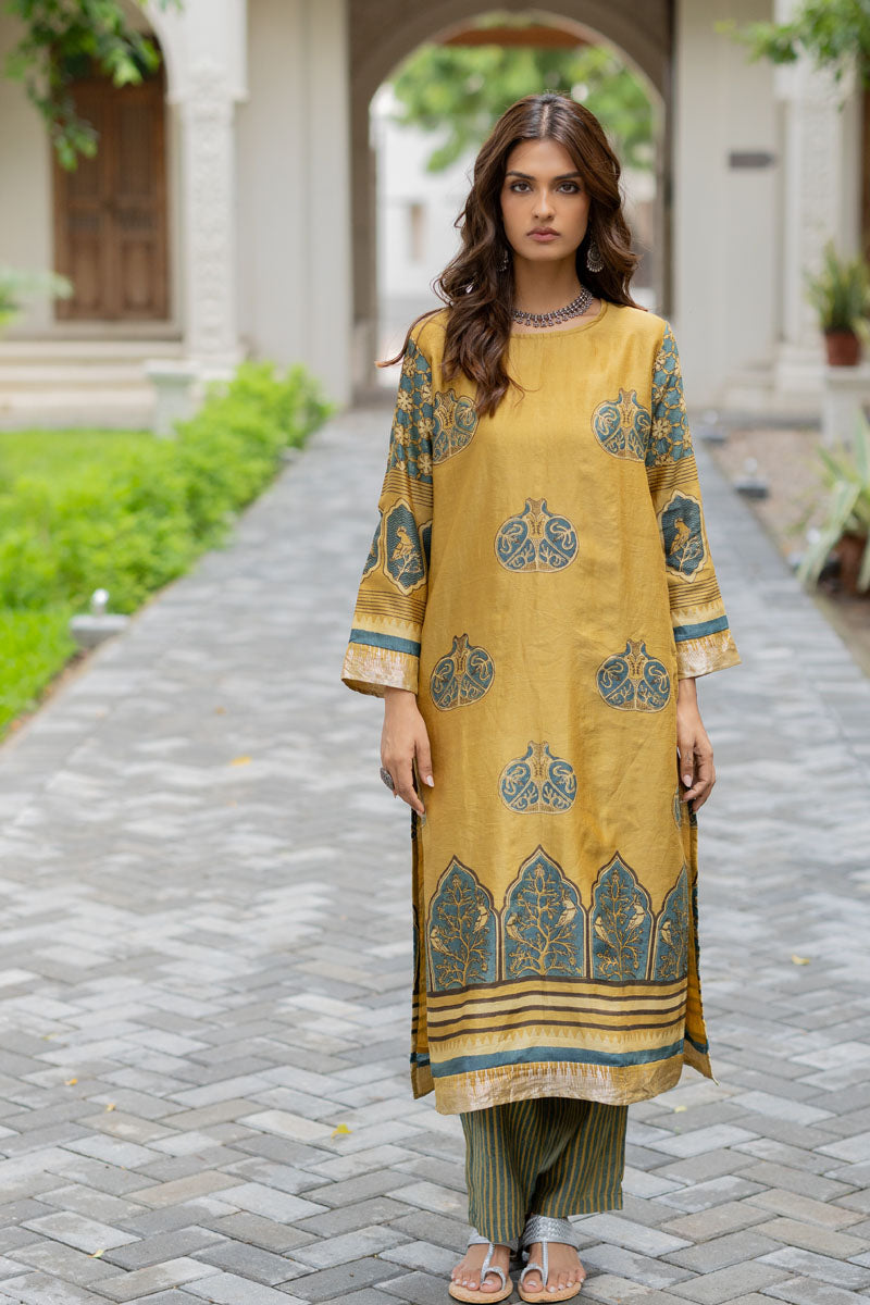 Chanderi Silk Classic Kurta Set of 2
