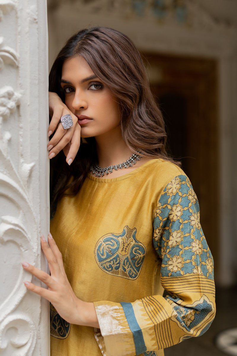 Chanderi Silk Classic Kurta Set of 2