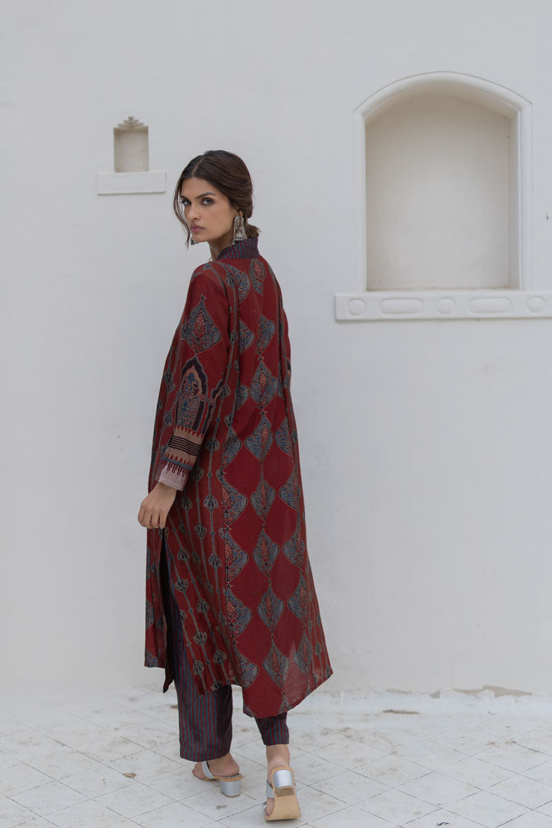 Chanderi Silk Aru Kurta Set of 2