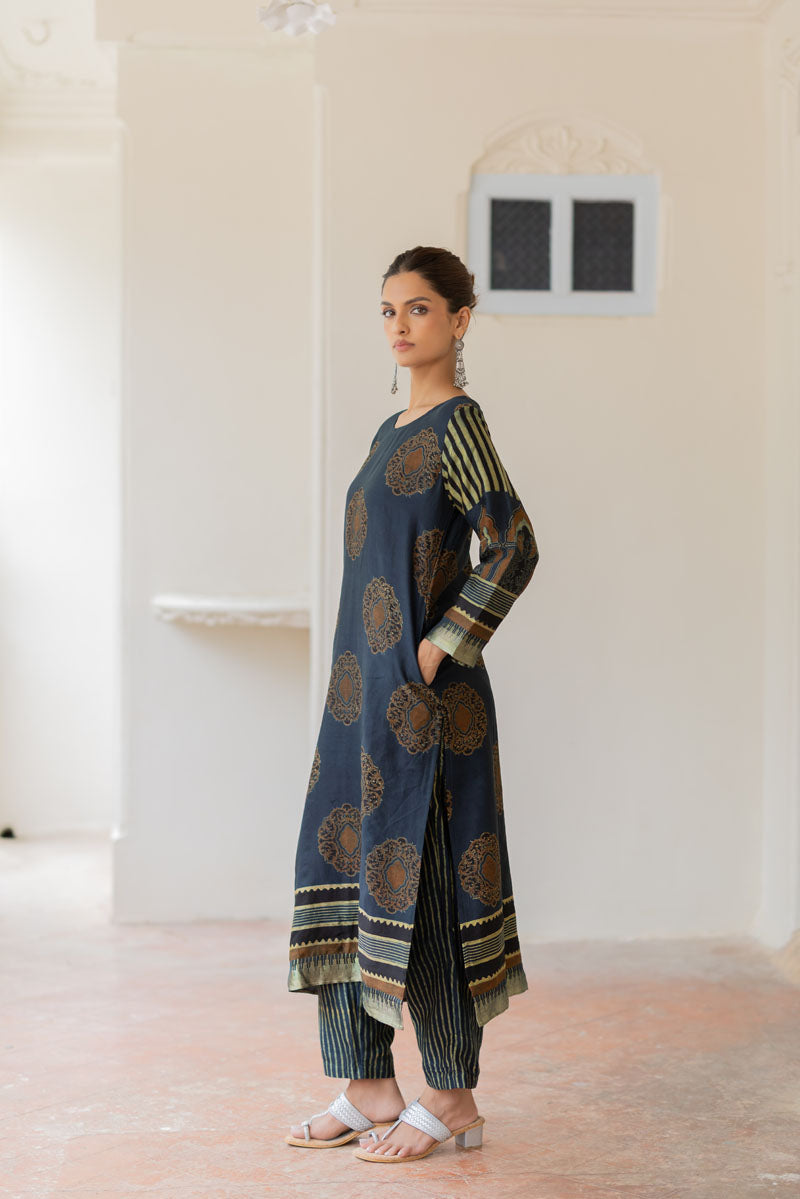Chanderi Silk Classic Kurta Set of 2