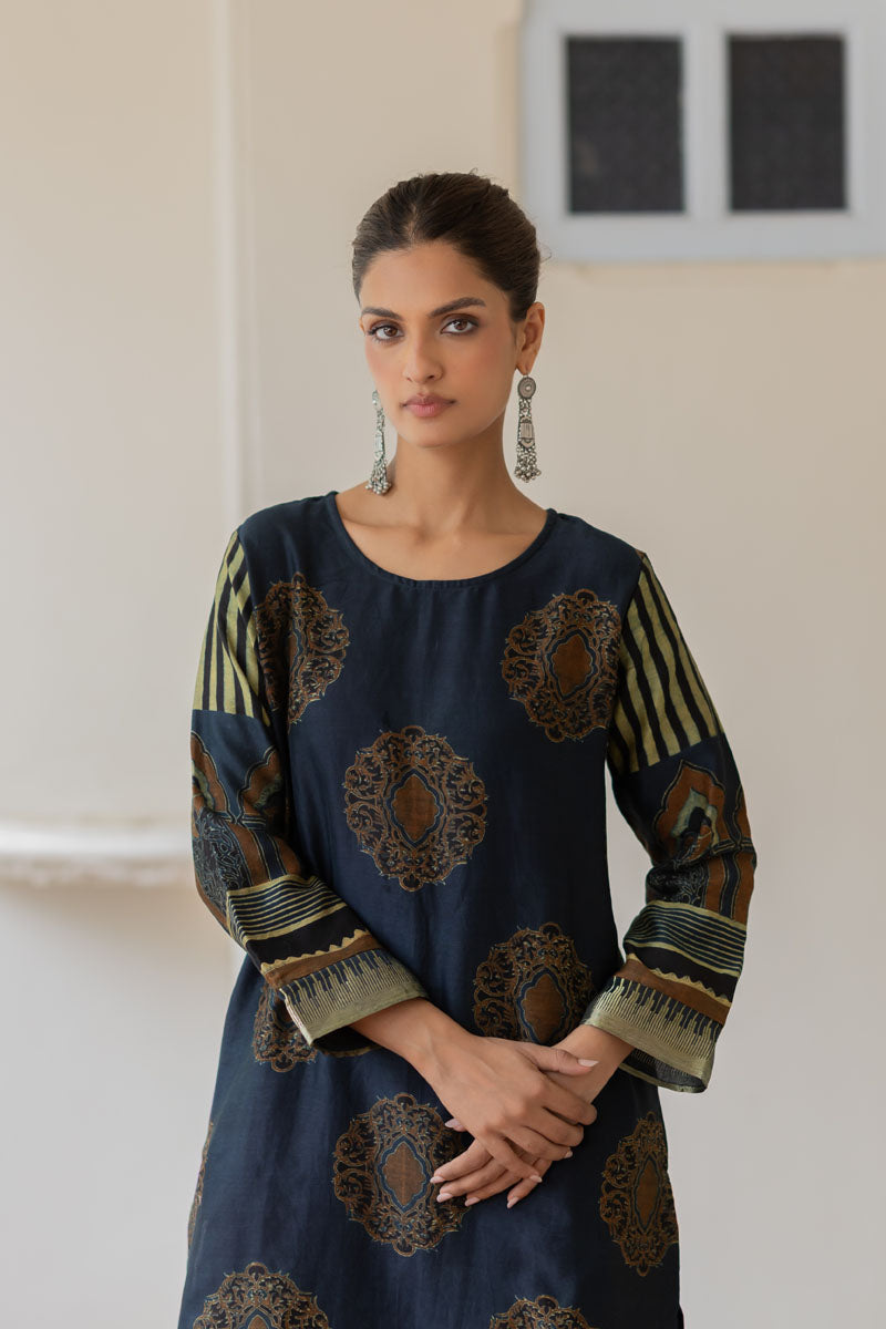 Chanderi Silk Classic Kurta Set of 2