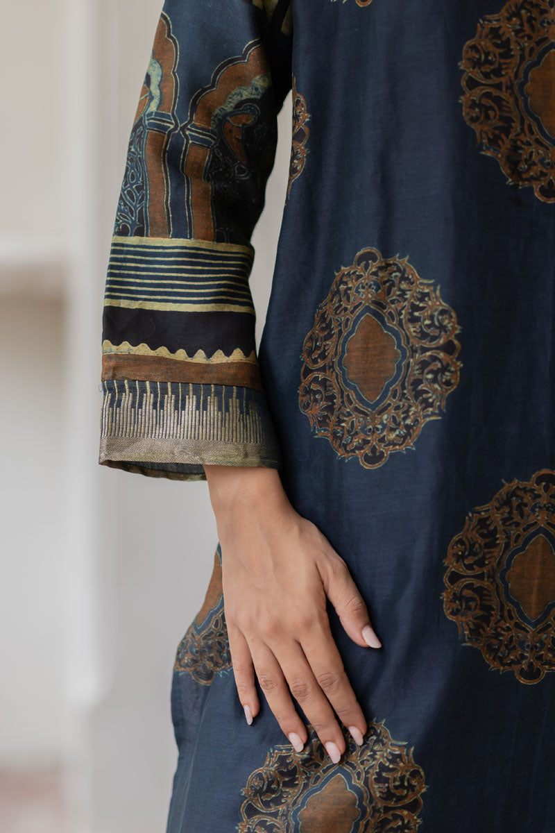 Chanderi Silk Classic Kurta Set of 2