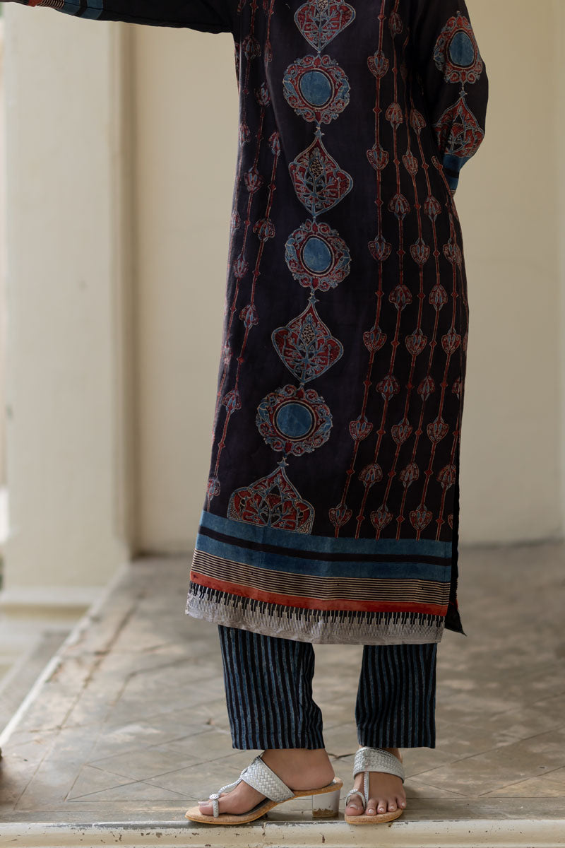 Chanderi Silk Classic Kurta Set of 2