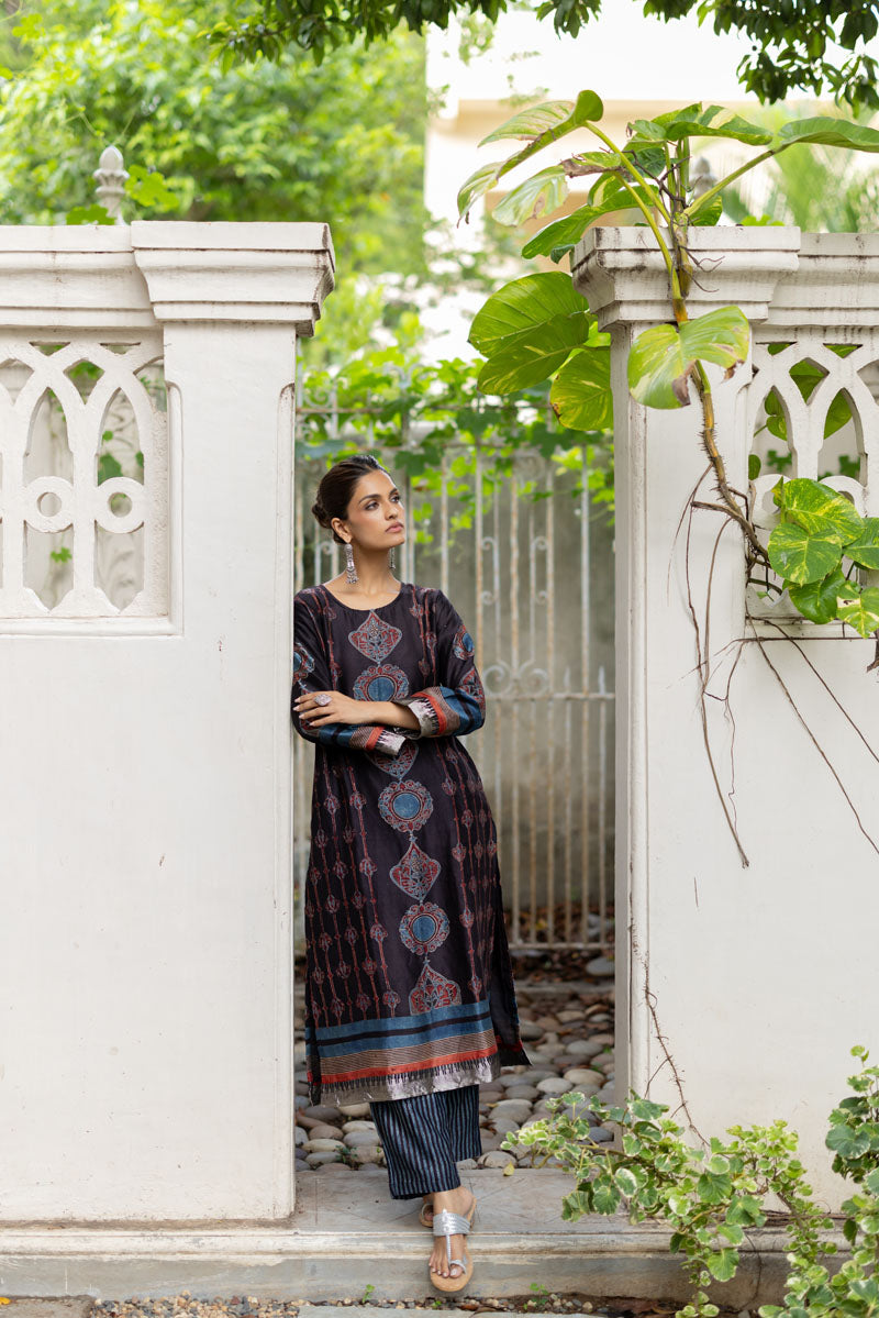 Chanderi Silk Classic Kurta Set of 2