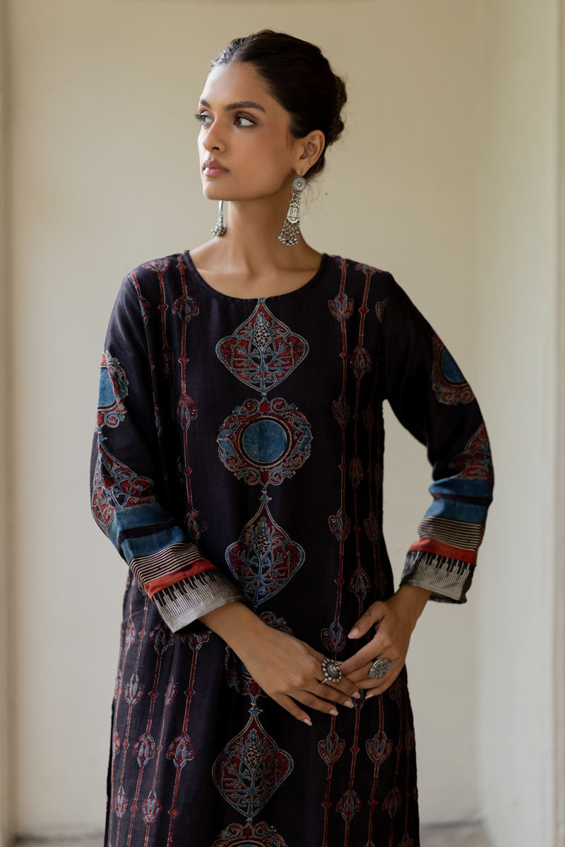 Chanderi Silk Classic Kurta Set of 2