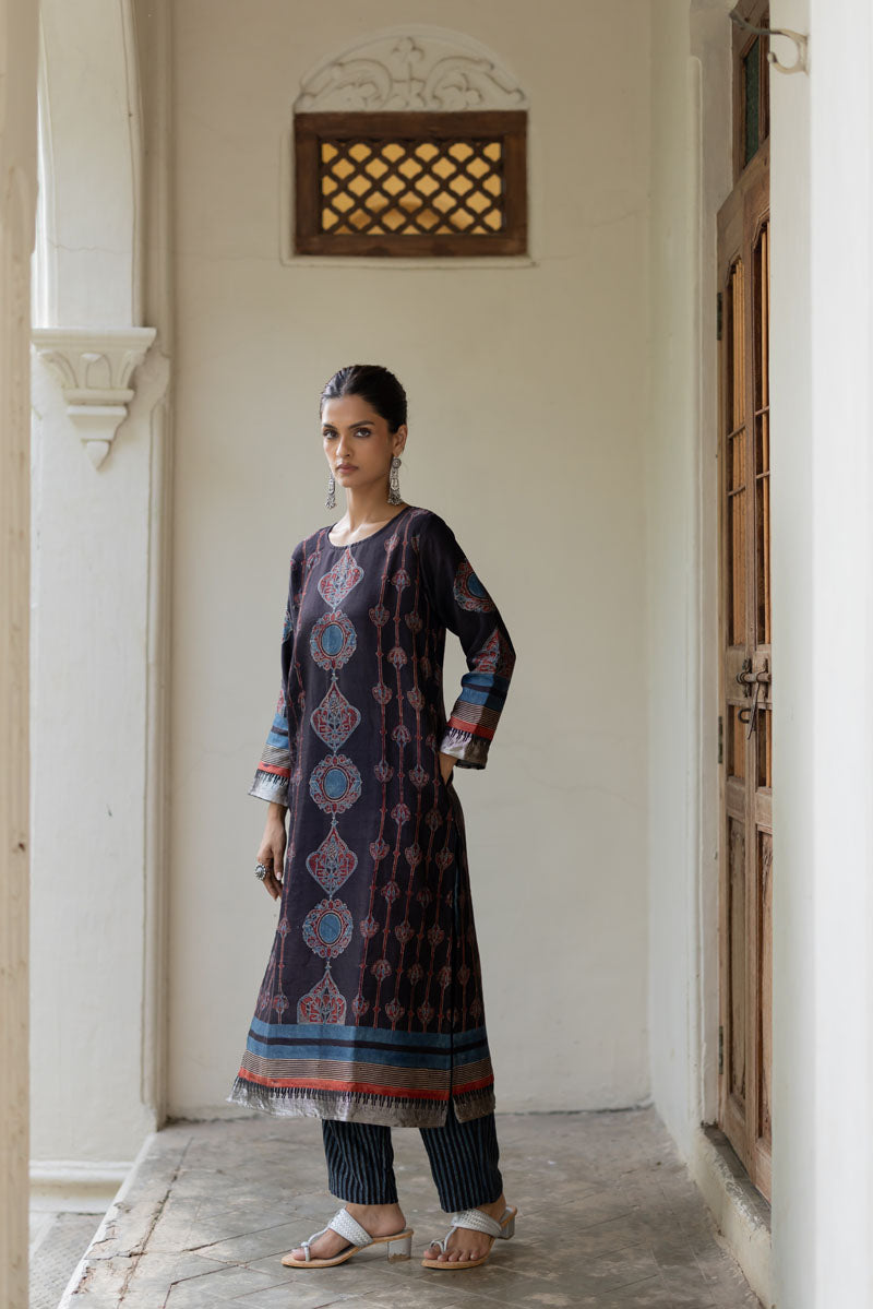 Chanderi Silk Classic Kurta Set of 2