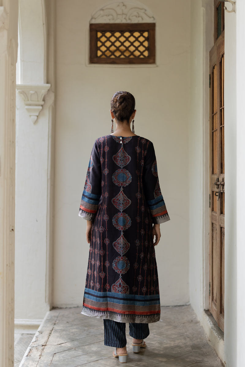 Chanderi Silk Classic Kurta Set of 2