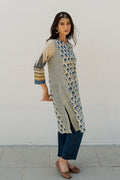 Panelled Kurta - Ark Indigo