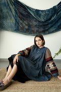 Bias Tunic - Indigo & Black
